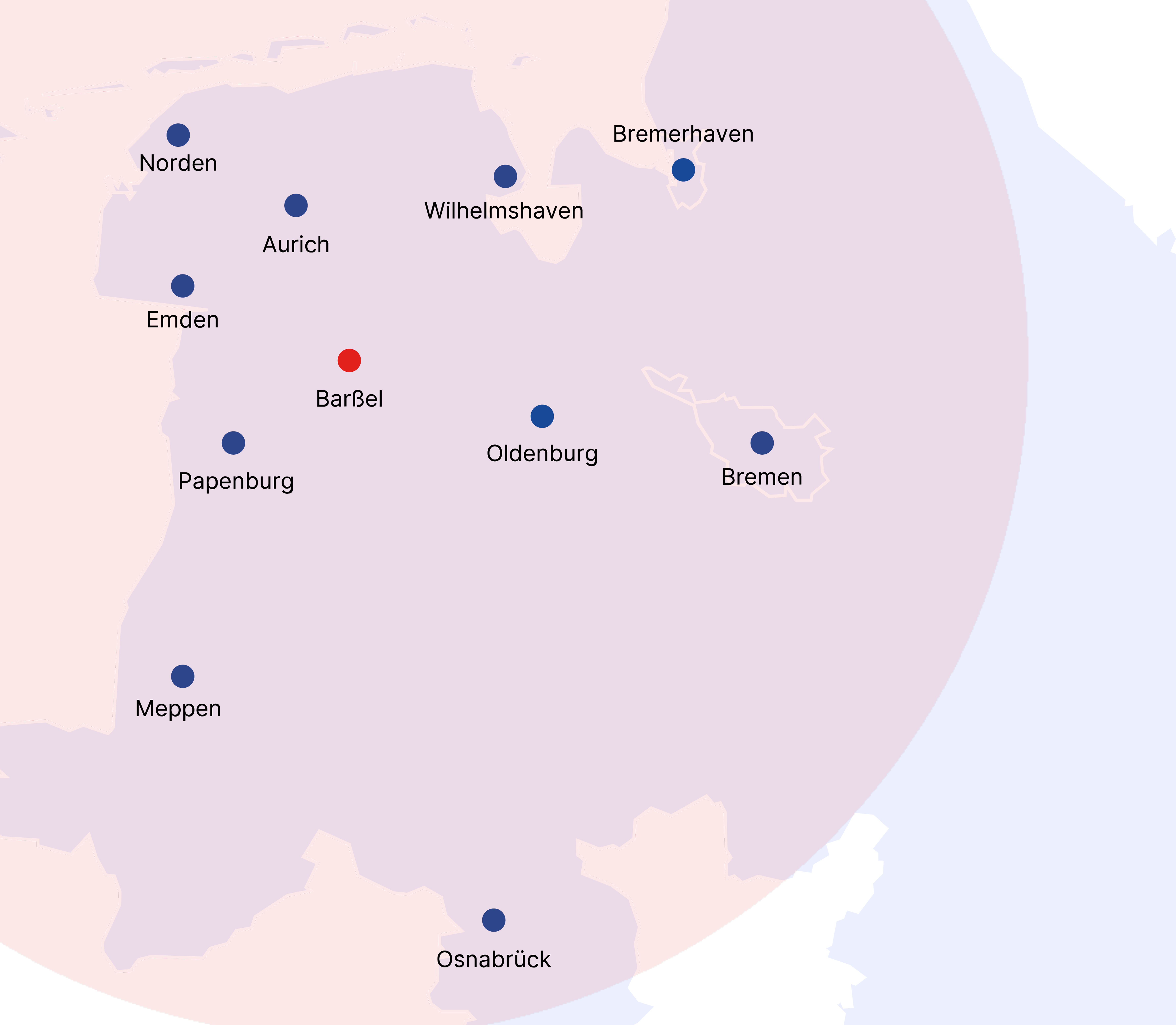 120km Umkreis von Barßel